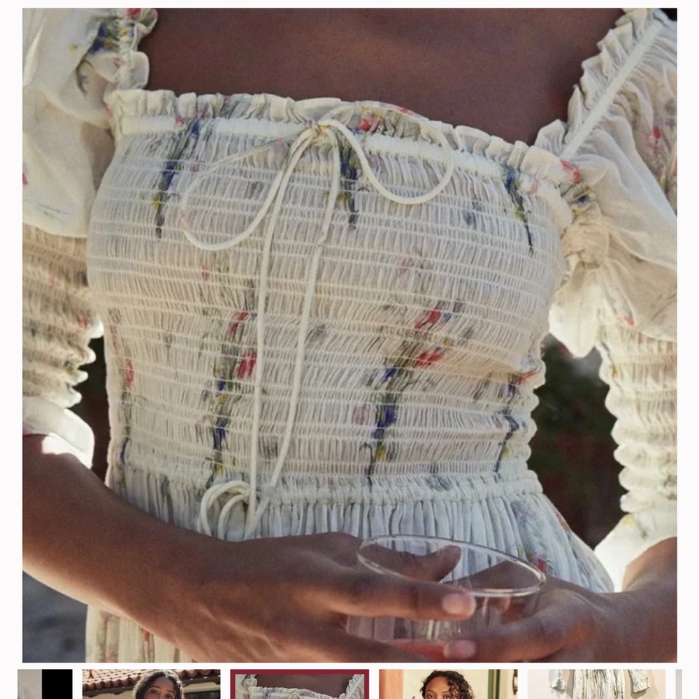 DÔEN Bijou Dress in Painted Bouquet size XS